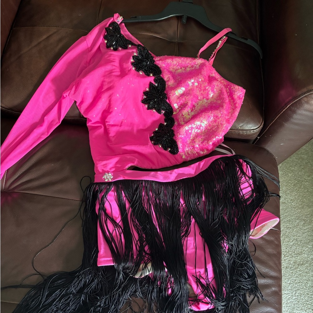 Pink and Black Dance Costume